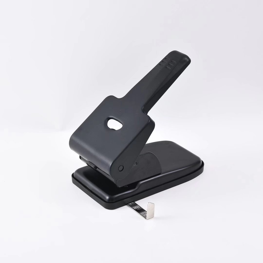 Factory-supplied exclusive double-hole punch, manual binding punch, loose-leaf labor-saving punch with ruler, round hole punch pic 8