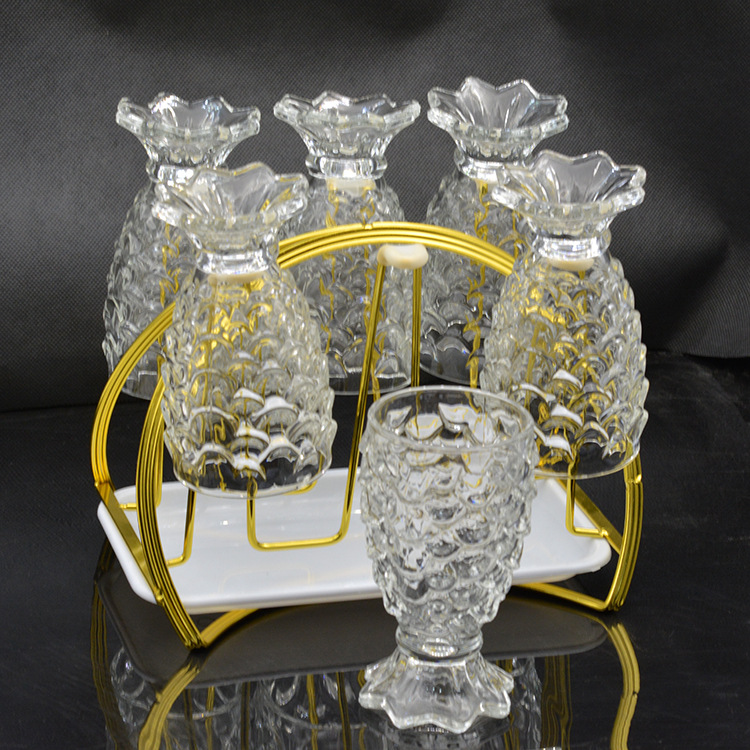 复古菱形红酒杯欧式浮雕创意彩色高脚杯加厚玻璃葡萄酒杯详情10