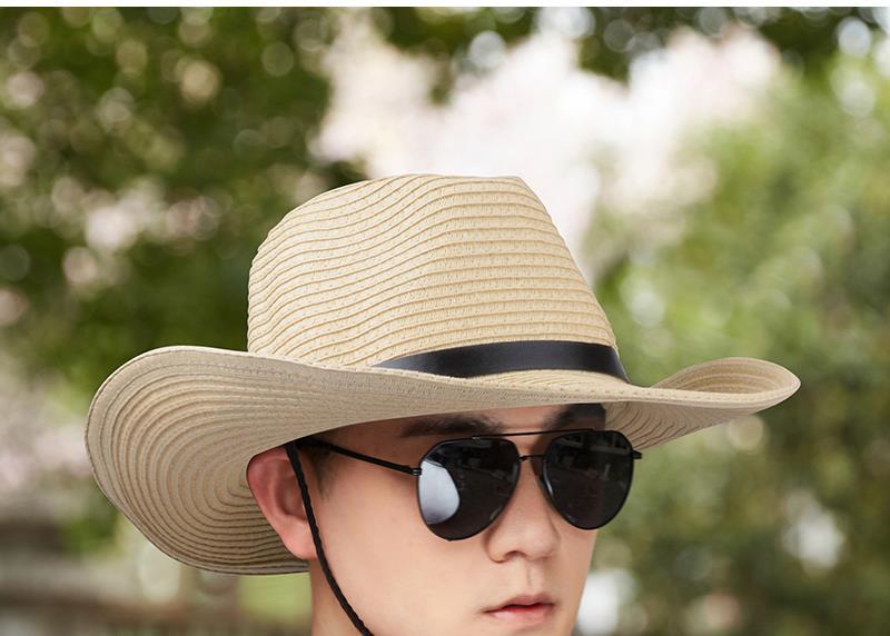 Sunshade fishing hat for men, summer foldable sun hat for men, trendy denim hat, wide-brimmed straw hat for men, outdoor sun protection hat pic 20