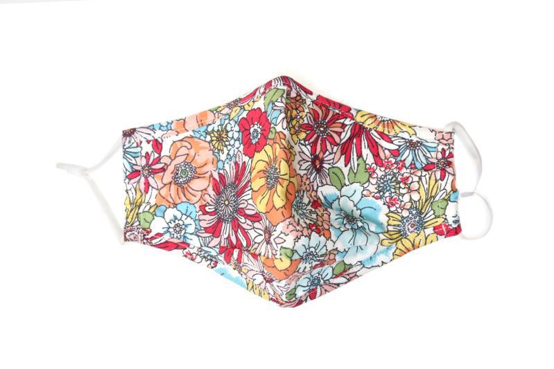 防尘防晒透气口罩 小碎花棉布口罩防粉尘棉布艺口罩厂家批发详情5