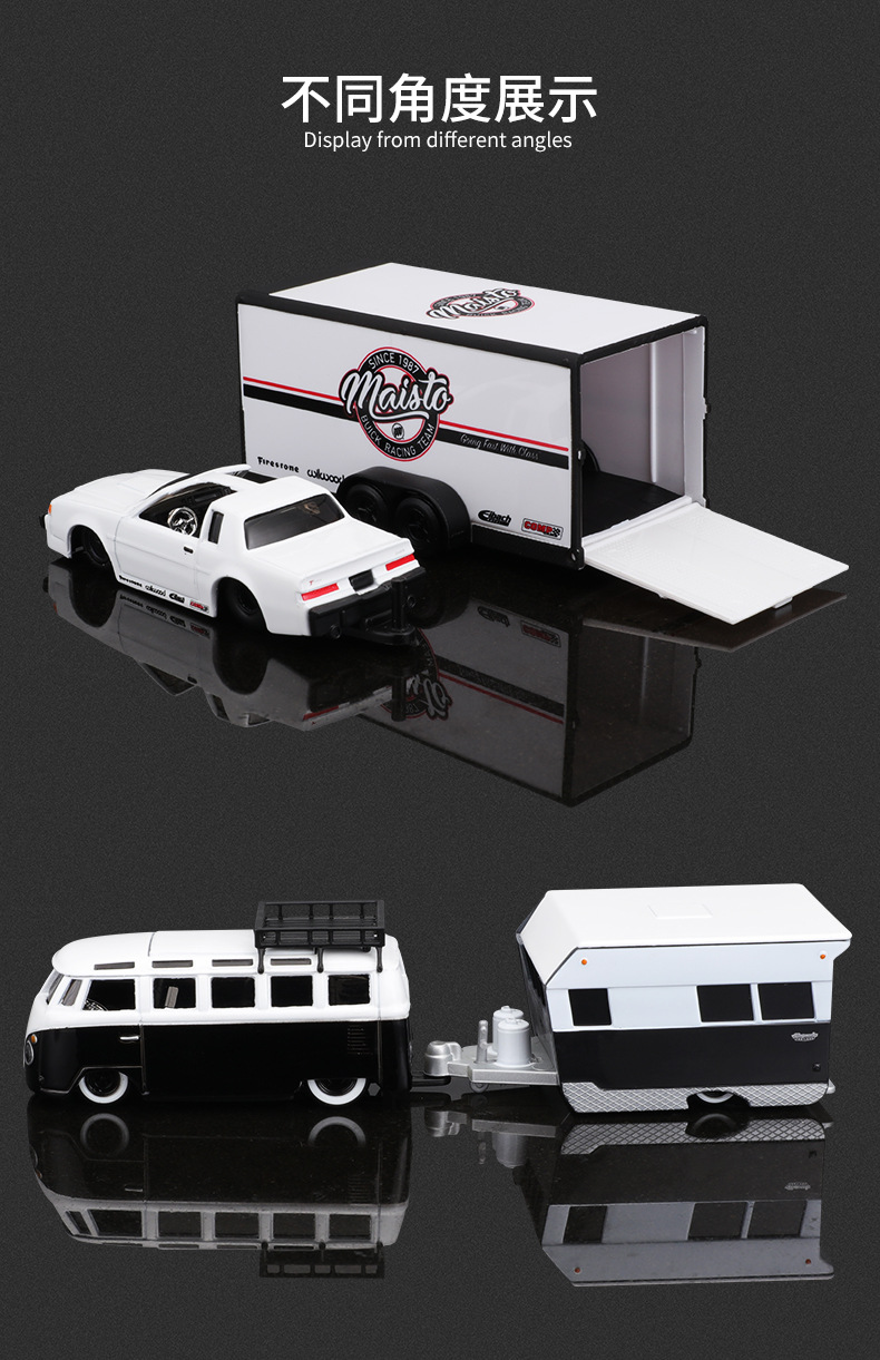 Meritor Picture 1:64 Transport vehicle trailer alloy car model Metal car model Ornament Collection Toy Prop Gift pic 8