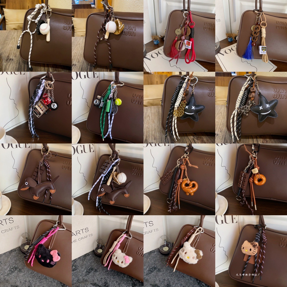 miu pendant ~ The same style as Instagram bloggers for personalized car keychains, bags, pendants, woven climbing ropes, wristbands, and couples pic 1