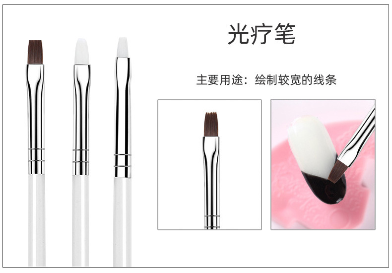 日式美甲工具笔画花彩绘拉线笔刷套装法式晕染工彩绘小红书美甲笔详情26