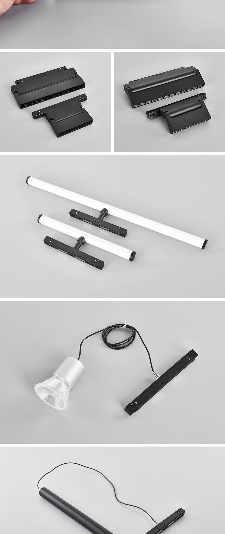 磁吸轨道灯48V无主灯家用嵌入式暗装明装智能客厅照明可做白色详情21