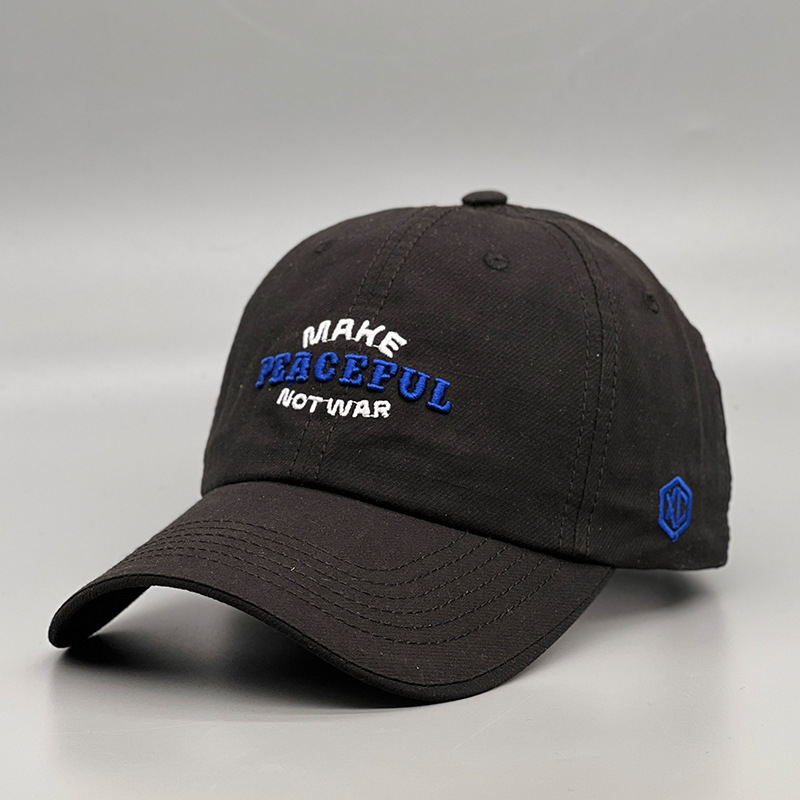 Hacer letras bordado gorra de béisbol mujeres cuatro estaciones versátil casual dutch tong cap protector solar visera pareja correr al aire libre pic 9