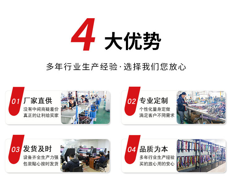 跨境批发挂绳定制涤纶热转印易拉扣卡套工作牌挂绳工牌织带详情3