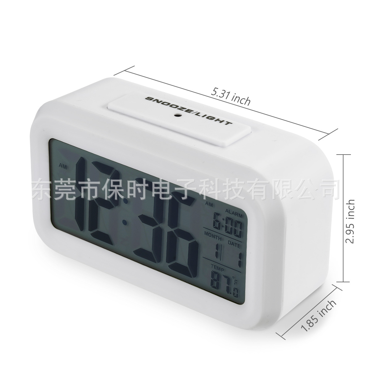 Temperature version Smart clock, silent clock, electronic clock, light-sensing alarm clock, Smart LCD alarm clock for sleepy students pic 3