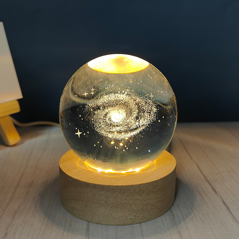 3D inlaid luminous crystal ball decorative item pic 11