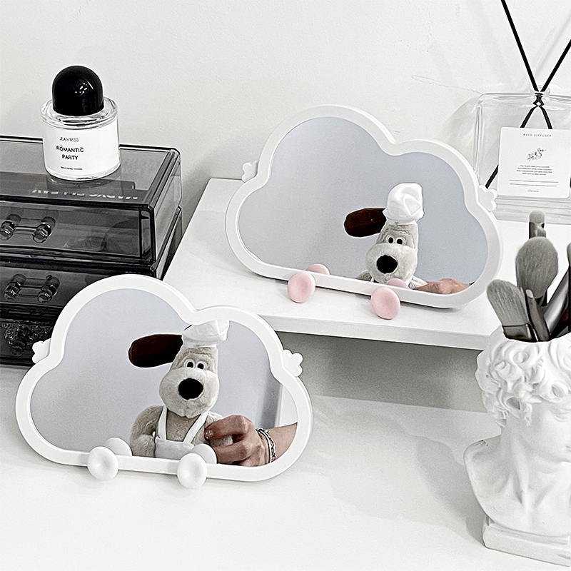 卡通KT猫旋转台镜叮当猫化妆镜儿童梳妆镜便携镜子厂家直供详情5