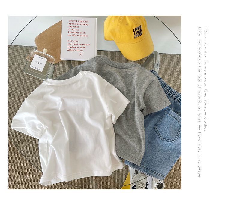 中小童t恤男童短袖纯棉打底衫2024夏季新款童装宝宝半袖体恤夏装详情6