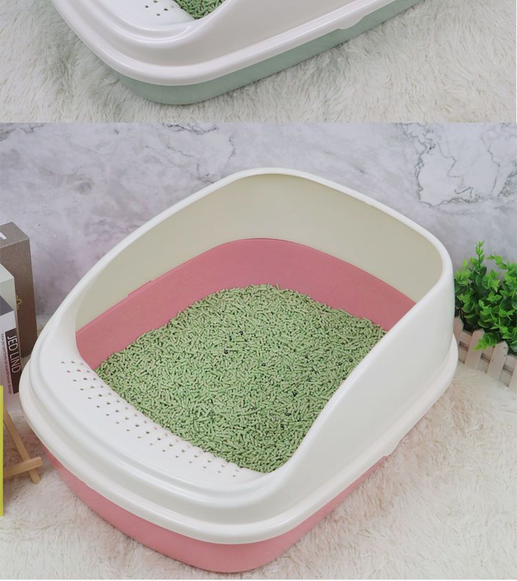 Semi-enclosed, raised cat litter box, large-space anti-splash cat litter box, pet cleaning supplies pic 13