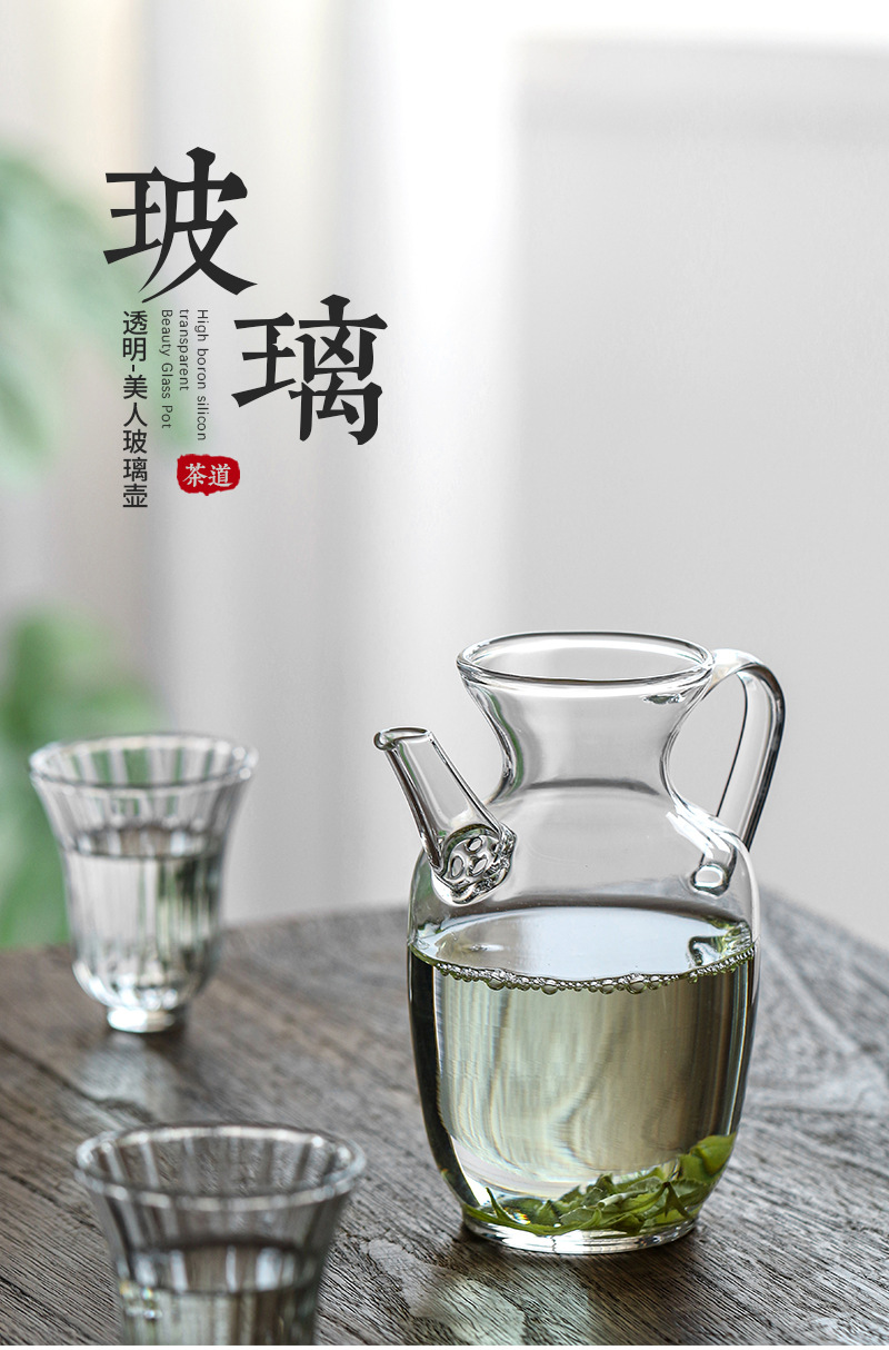 爆款仿宋茶壶自带过滤绿茶壶耐热玻璃加厚小青柑茶壶可明火加热壶详情1