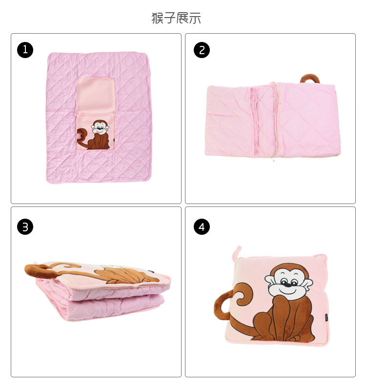 In-stock stock of plush pillows, cartoon Big white embroidered dual-purpose plush pillows, suitable for various uses in cars and offices, plush blankets pic 25