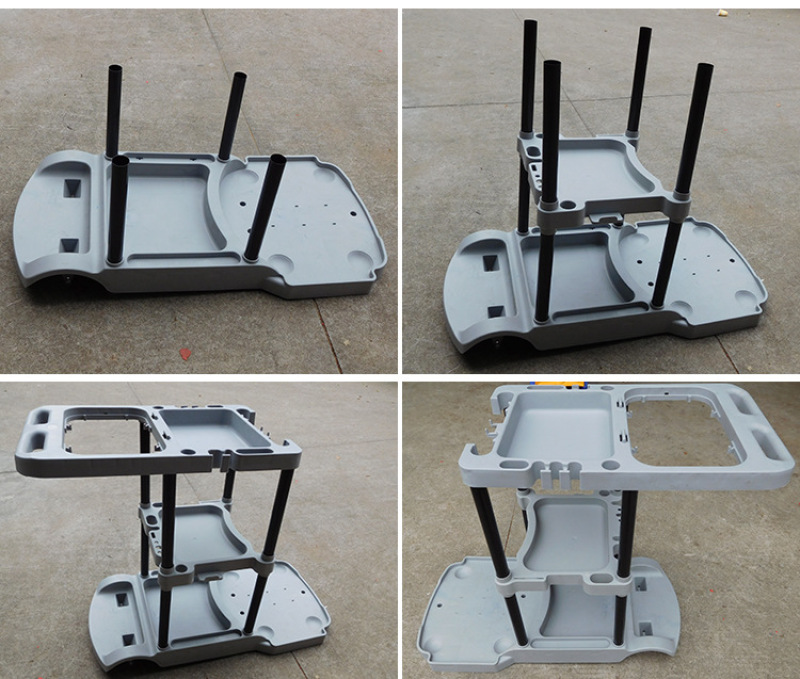 Hotel linen cart, hotel room service cart, stainless steel single-sided and double-sided room entrance cart, cleaning and sanitation work cart pic 12