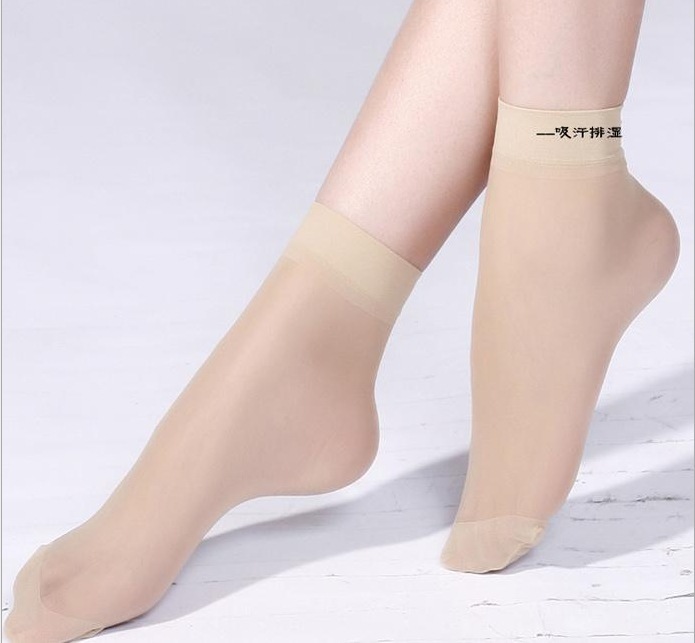 独立包装天鹅绒纯色足浴袜女款短丝袜 透气地摊丝袜批发详情10