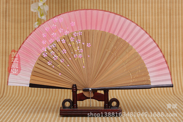 爆款畅销樱花扇 喷绘折扇 烤漆扇 女士精品折扇 日本扇 批发详情12