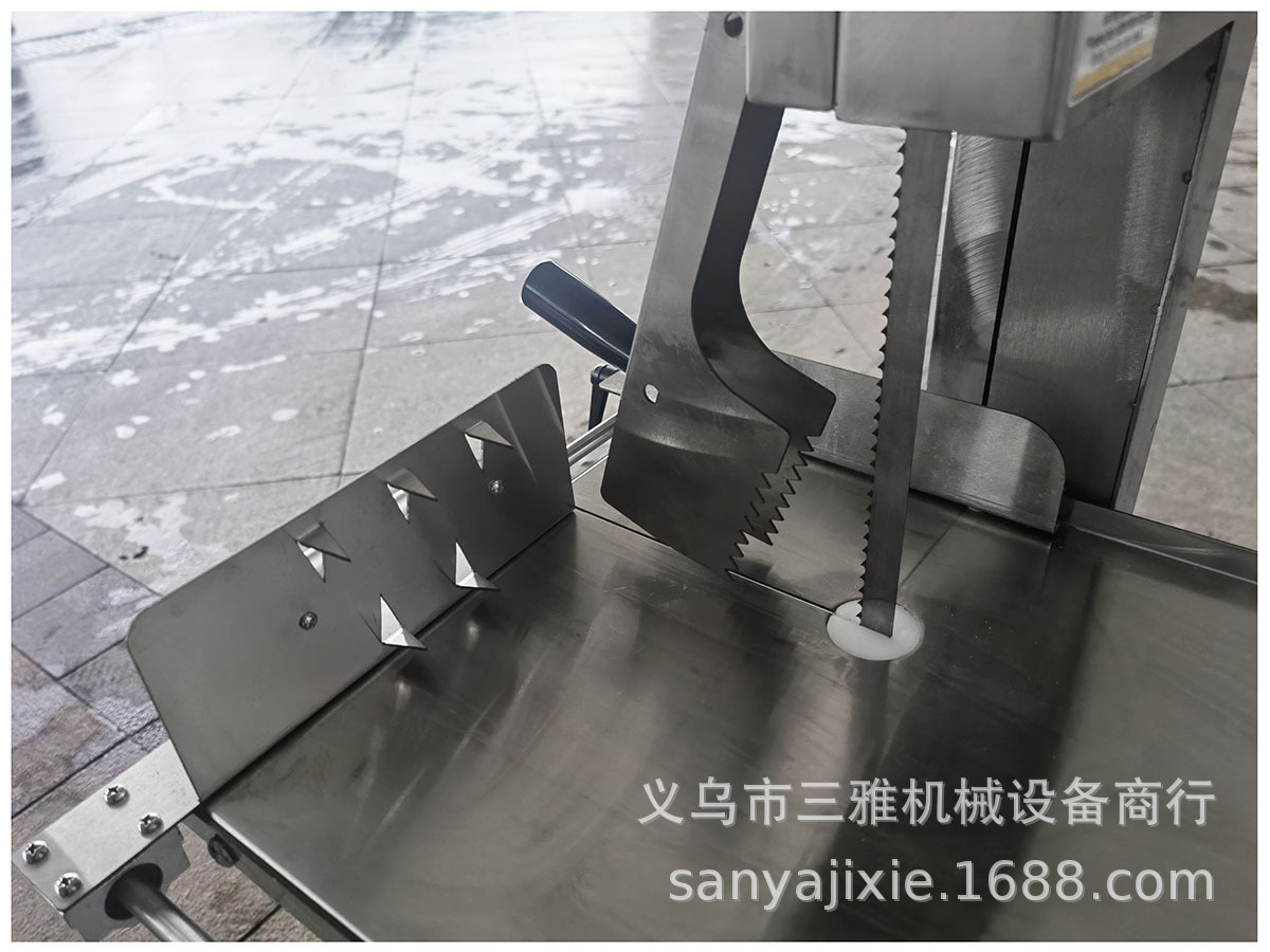 The 120-type commercial electric bone sawing machine for foreign trade, the rapid frozen meat and fish cutting machine, and the foreign trade waterproof stainless steel high-speed meat cutting machine are processing equipment for food factories pic 14