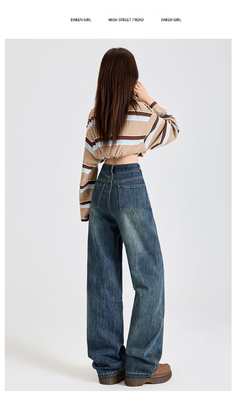 The new fashion trend of jeans for women in 2025: high-waisted, slimming, retro and beautiful, dollar style, straight leg, wide legs pic 22