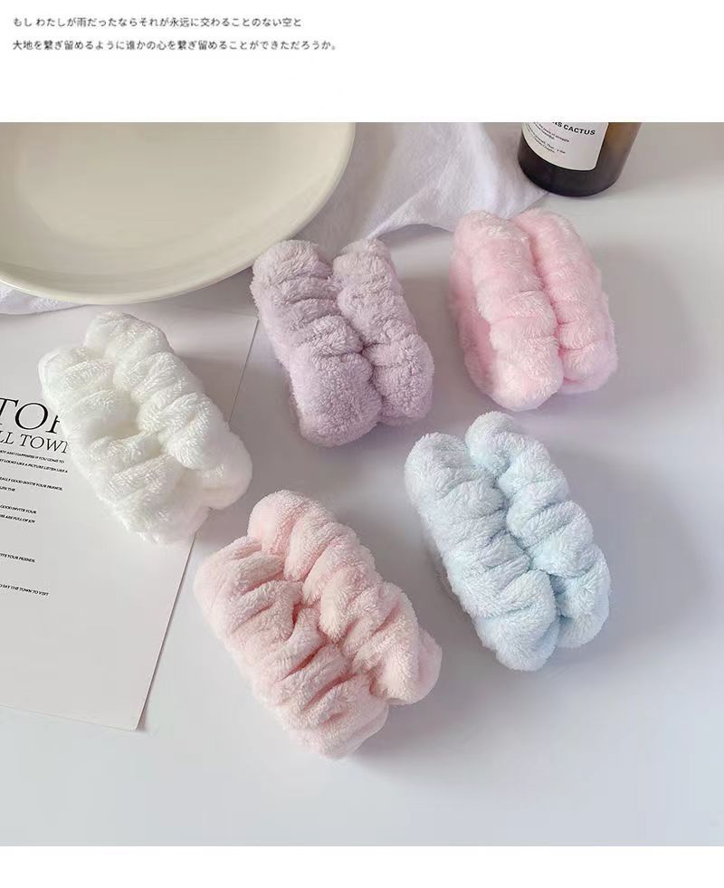 洗脸手腕带防溅水洗漱袖口防湿神器吸汗袖擦汗运动发带毛绒发圈详情11