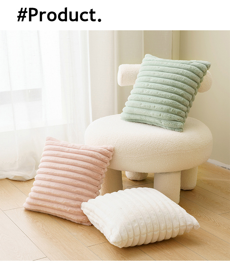 New autumn and winter products: short fur, long fur, vertical stripes, rabbit fur, soft cushions and pillowcases pic 5