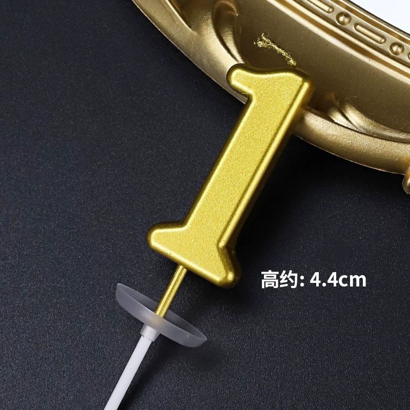 批发镀金数字蜡烛周岁创意PVC独立包装生日派对烘焙甜品台装饰详情3