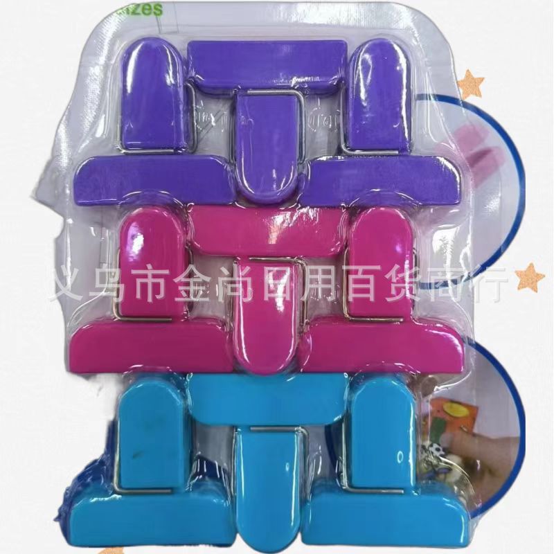 Wholesale in-stock fresh-keeping clamps, household snack moisture-proof sealing clamps, simple plastic bags, food-grade plastic sealing clamps pic 4