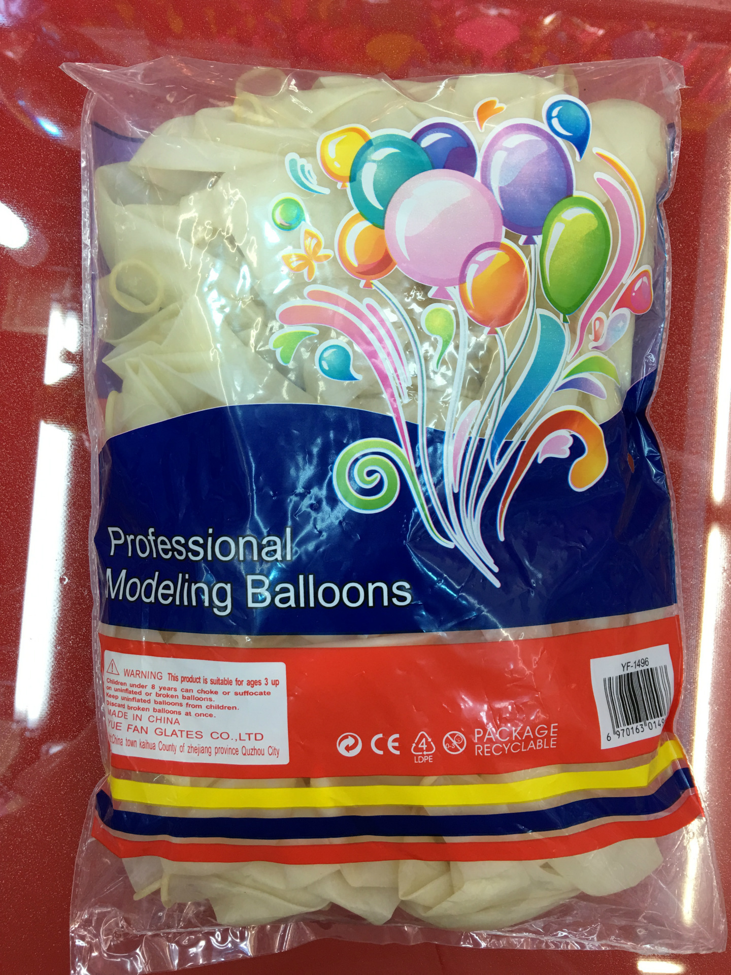 【 yuefan】 Factory direct sales of 12-inch 2.5-gram transparent thickened round balls, crystal white transparent balls pic 4