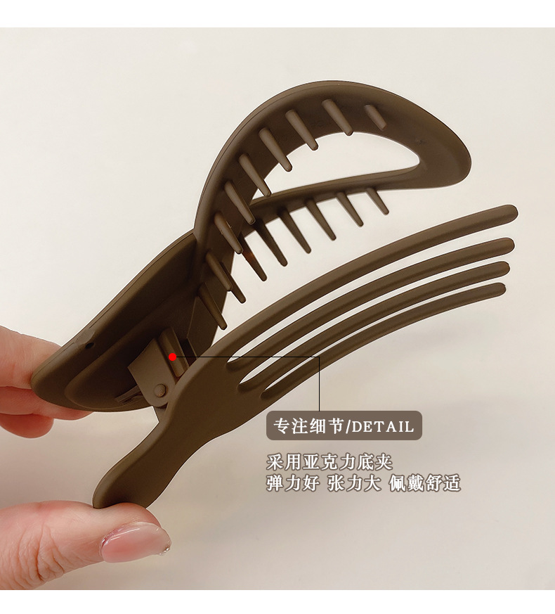 国潮系列网红新款高级感发夹女后脑勺抓夹盘发神器头发夹子鸭嘴夹发卡头饰详情9