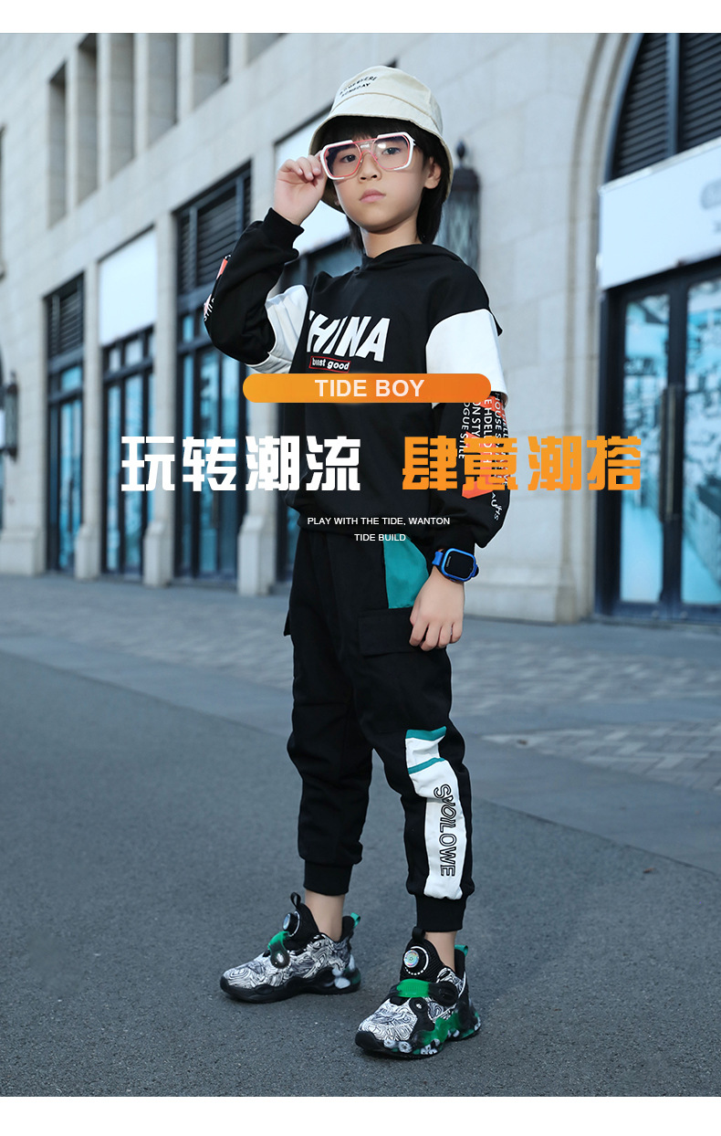 儿童旋转纽扣鞋超酷异形男童篮球鞋防滑秋冬保暖童鞋中大童运动鞋详情4