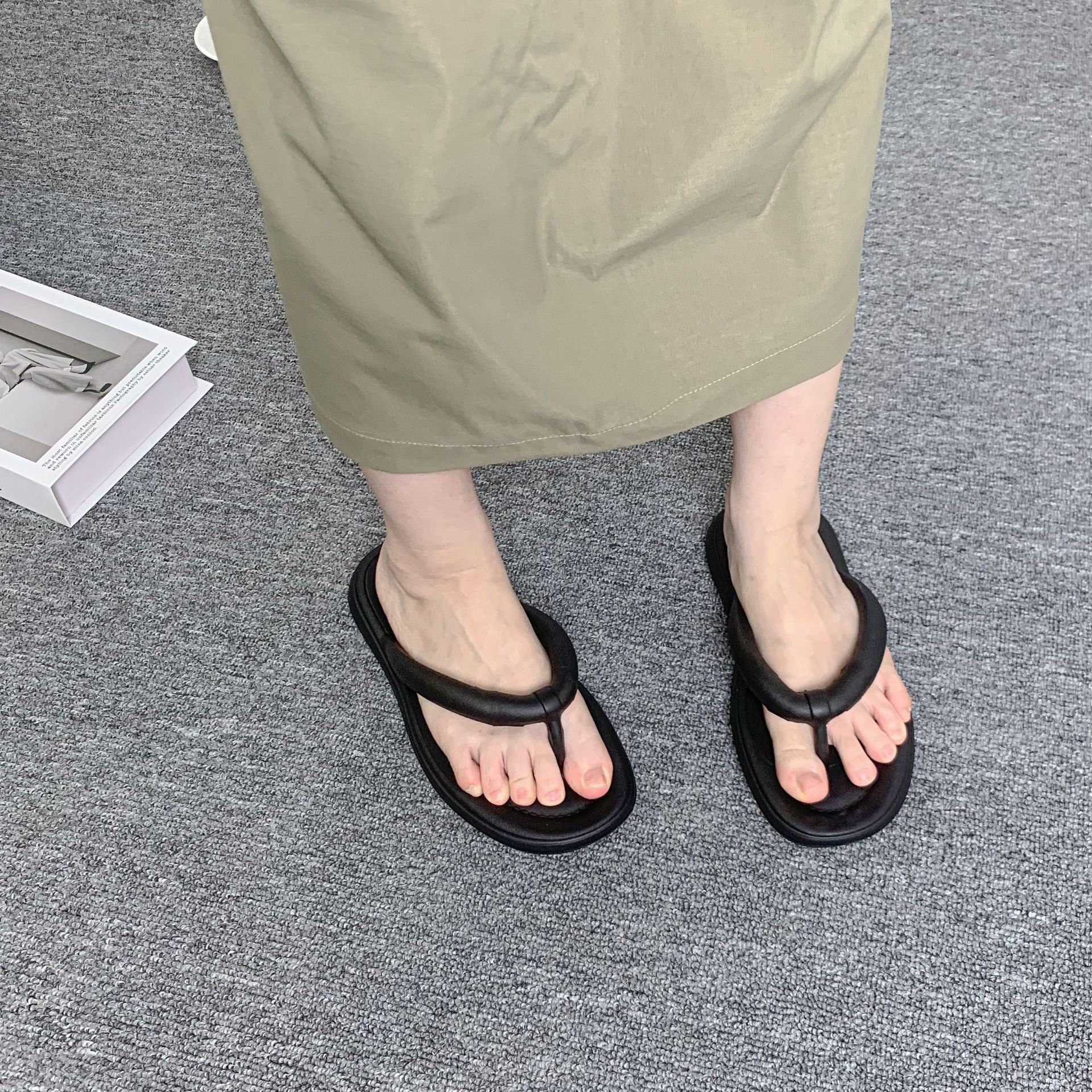 EVA新款人字拖夏季ins糖果色家用浴室洗澡软底夹脚外穿凉拖鞋批发详情13