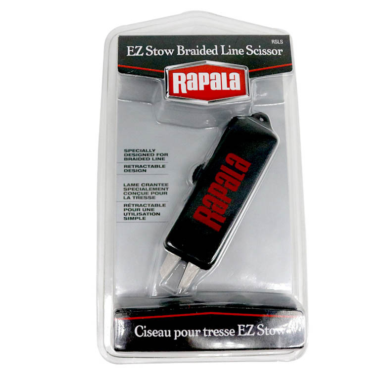 The Rapala Finnish Leboluo convenient fishing line shears feature a retractable serrated edge design for cutting sub-lines and carbon lines (RSLS) pic 4