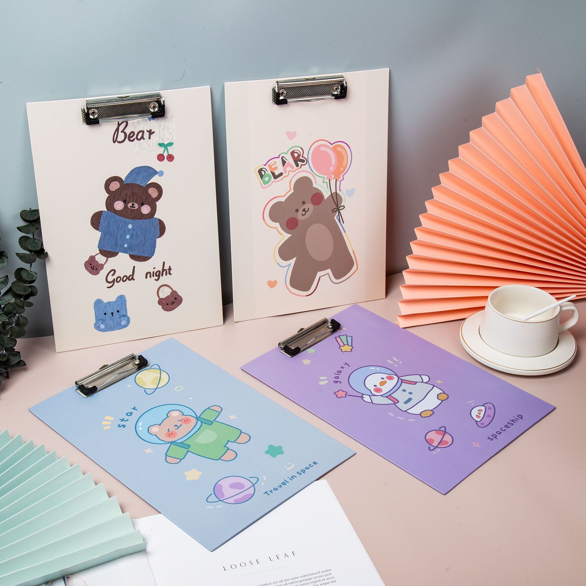 A4学生卡通写字硬垫板文件试卷资料夹板ins风三丽鸥可爱大号板夹详情21