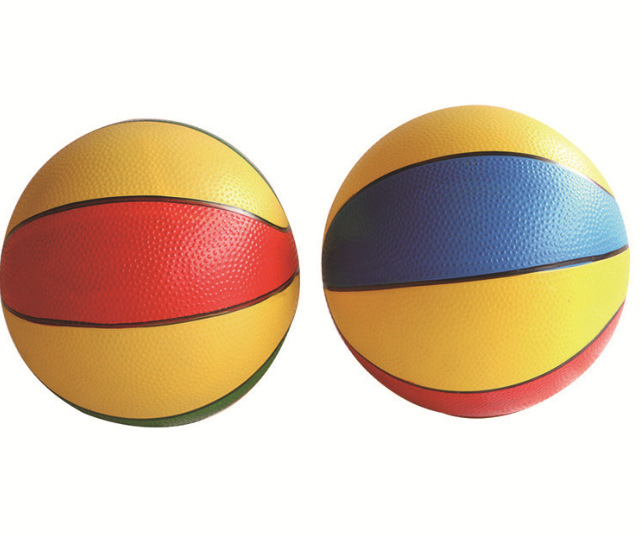 厂家直销儿童小篮球彩色小篮球PVC充气彩色玩具球拍拍球皮球详情7