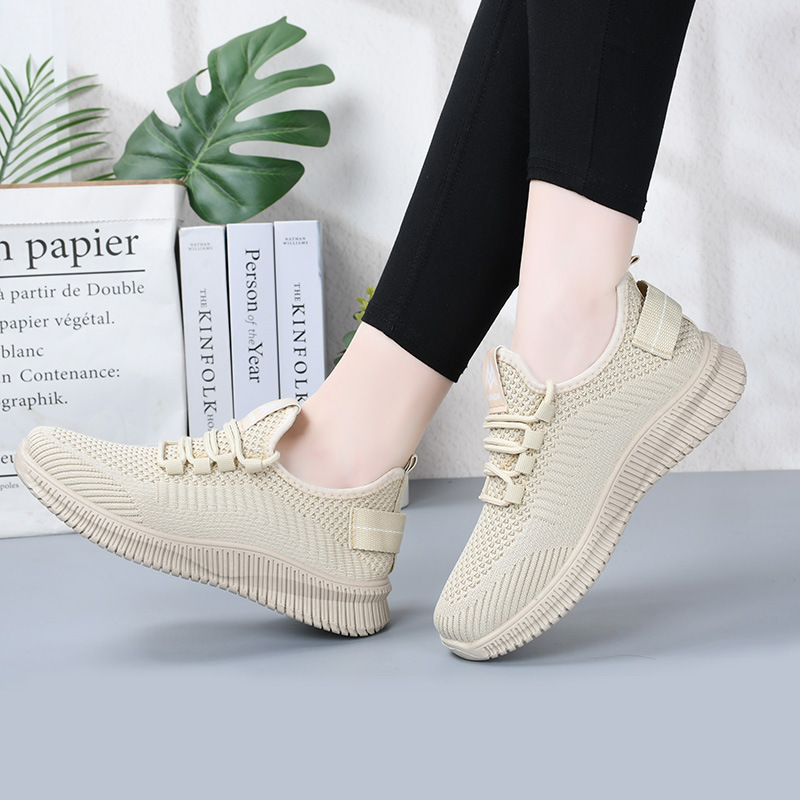 运动鞋女飞织网面女鞋夏季透气百搭休闲女士轻便软底健身跑步鞋子详情4