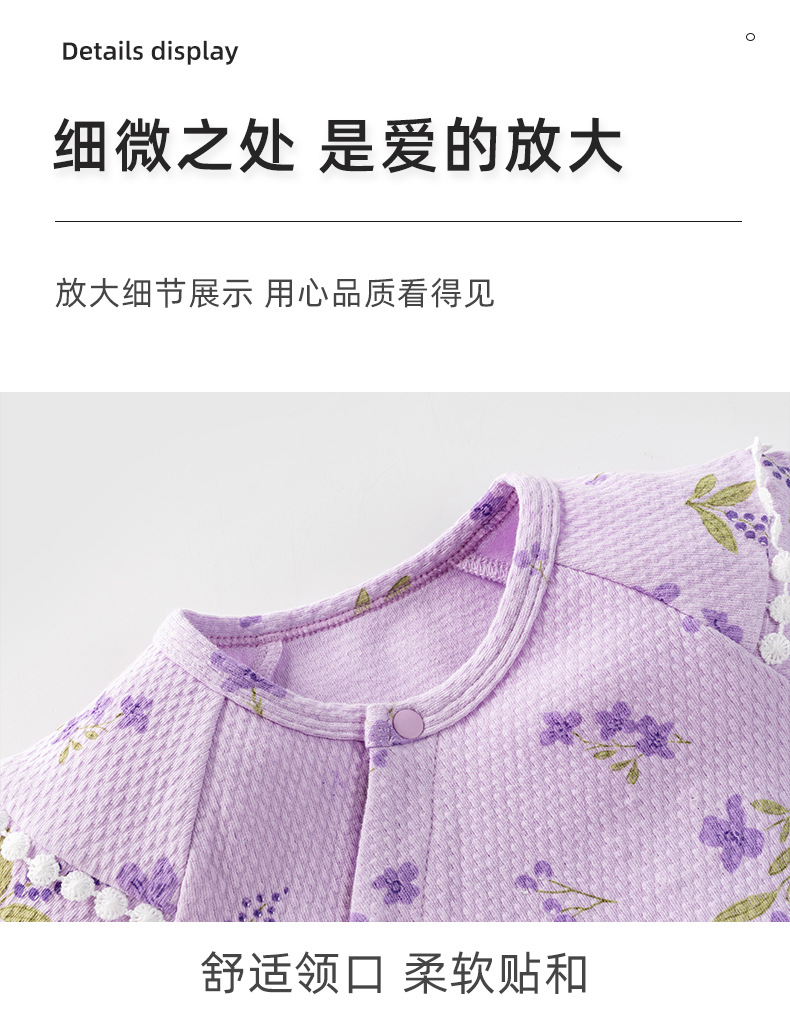 Baby girl one-piece dress for spring and autumn, long-sleeved one-piece dress for babies, baby crawling suit, autumn baby clothes pic 7