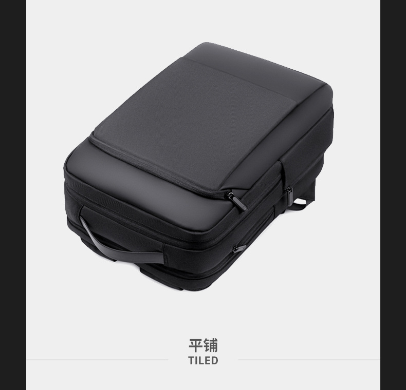 旅行男士双肩包高级感时尚女背包潮商务防水电脑包大容量尼龙书包详情24