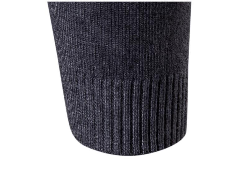 High-neck sweater for men, Korean-style slim-fit sweater, lapel woolen sweater for men, thick base knitted sweater for export pic 22