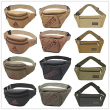 新款跨境男士户外运动防水斜跨腰包轻便旅行PU手机包休闲大容量包详情6