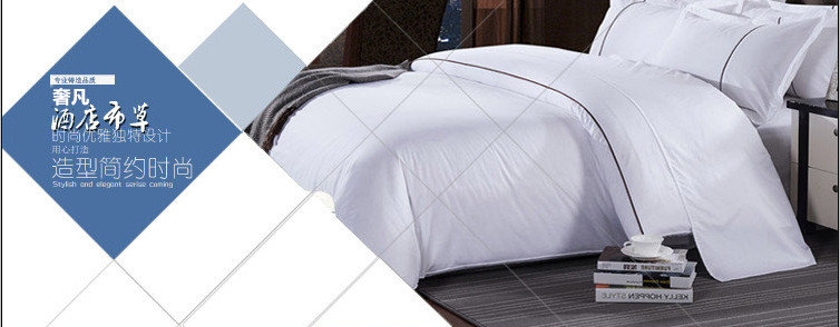 Shefan Hotel, Guesthouse and Homestay Bedding 60-piece four-piece set, made of all-cotton grass, custom-made for hotels pic 5