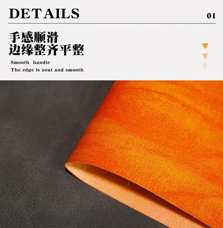 pu leather fabric in multiple colors, 0.7mm spunlace fabric, underpressed to transform into artificial leather, pu leather fabric for notebook decoration pic 6