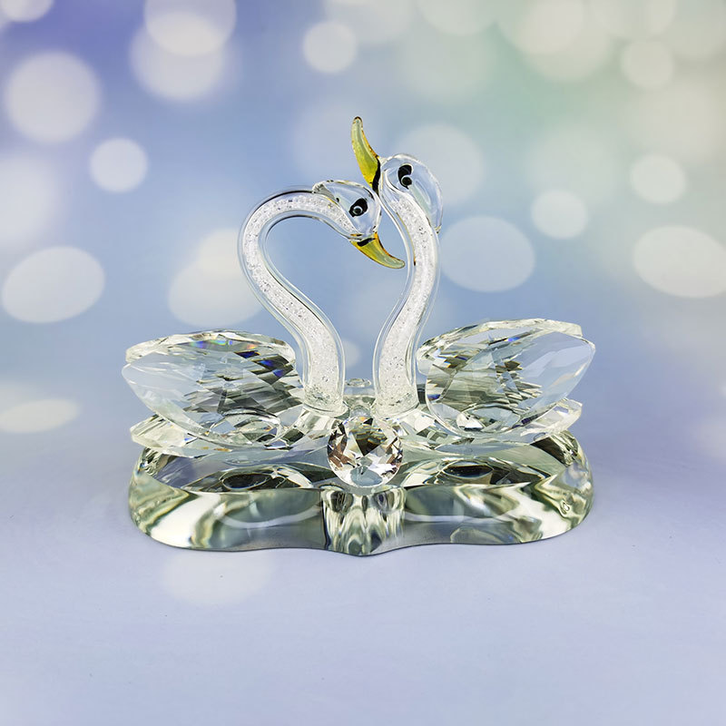 Crystal Swan Car Perfume Seat, heart-shaped romantic starry sky, brilliant pink swan, elegant and exquisite car decoration for ladies pic 16