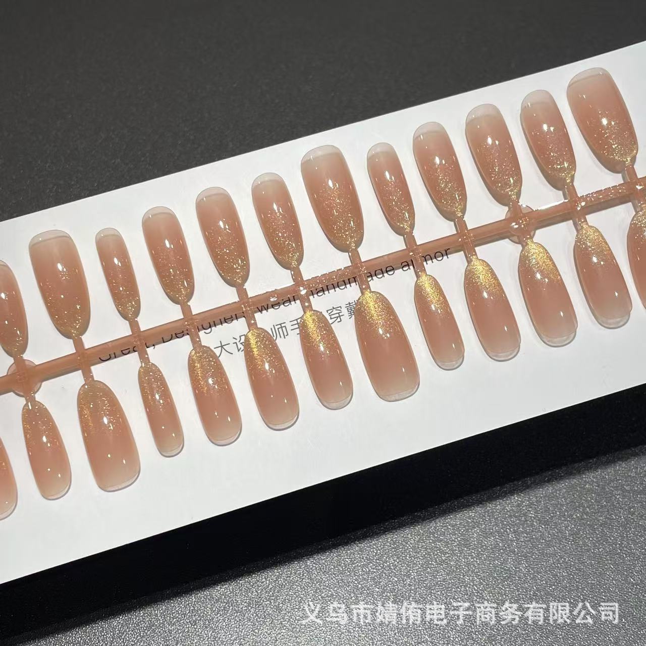 30-piece nail art pieces, wearable nails, finished nail patches, versatile, elegant, high-end, mid-length prefabricated nail pieces, cross-border export pic 4
