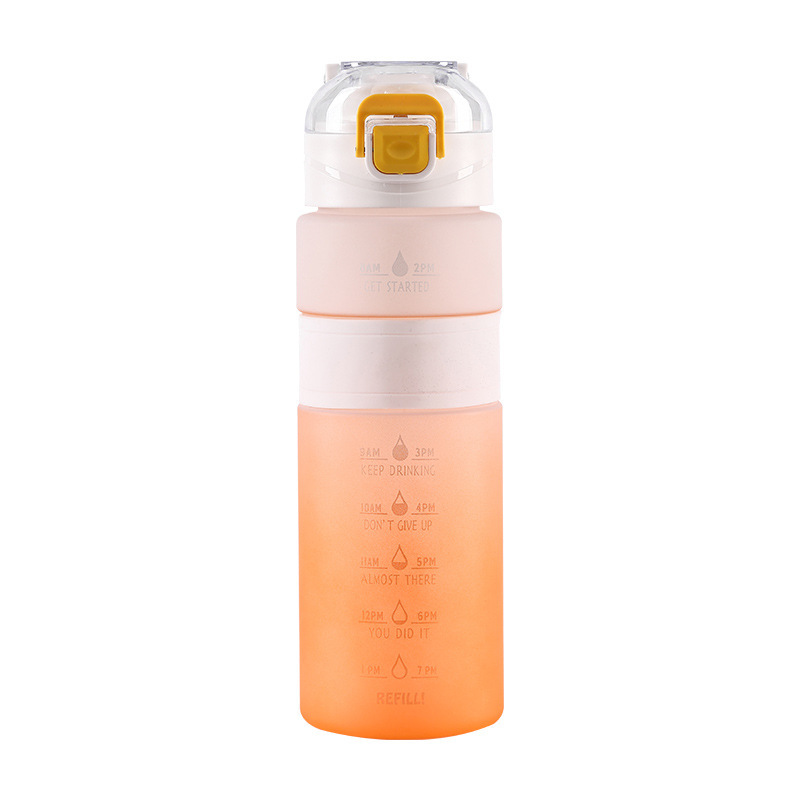 Gradient color ins feng shui cup, convenient water bottle, sports water cup pic 4