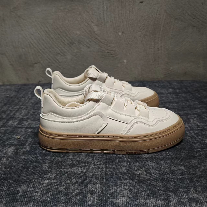 配裙子小白鞋女2024新款透气女鞋chic鞋子休闲厚底板鞋百搭H1378详情6