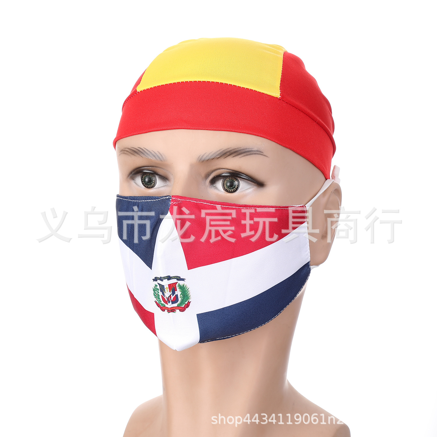 跨境亚马逊透气布口罩棉质时尚成人防尘水洗防晒旗帜口罩挂耳批发详情14