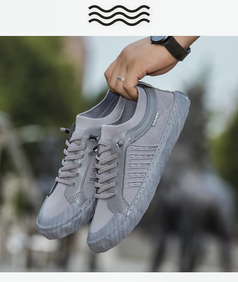 新款男鞋一脚蹬懒人鞋男鞋飞织网面透气休闲鞋运动外贸板鞋男款详情13