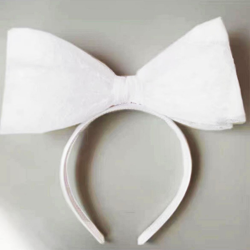 韩版发光可爱甜美大蝴蝶结女孩发箍个性网红布艺网纱拍照闪光发饰详情7