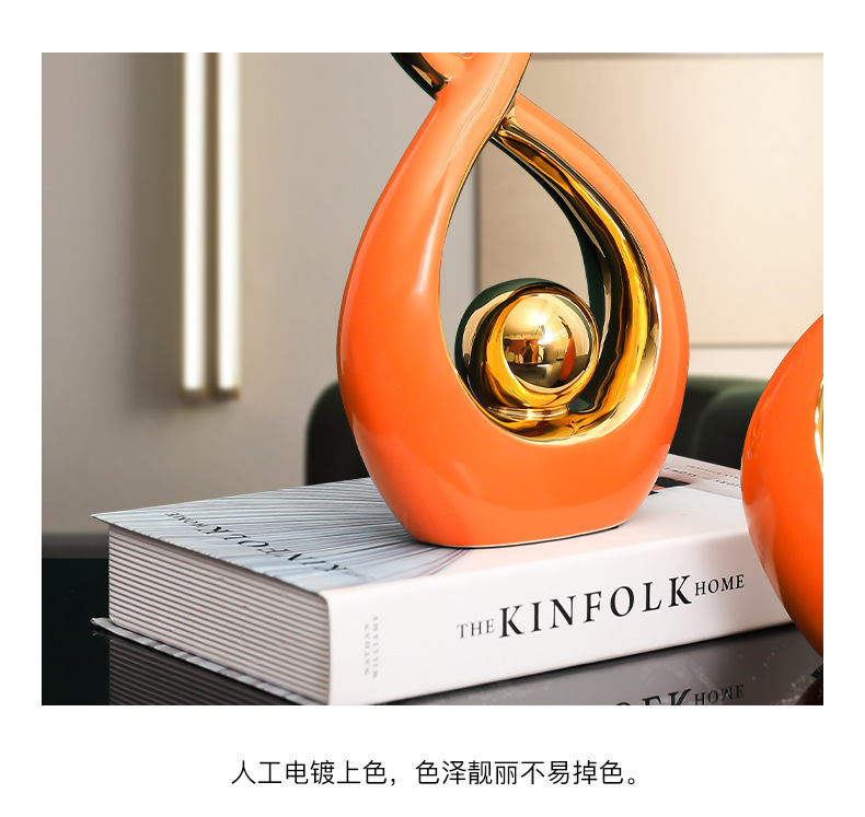 Modern light luxury ornaments, living room wine cabinet decoration, TV cabinet, entrance hall handicrafts, home decorations, European style luxury and high-end pic 9