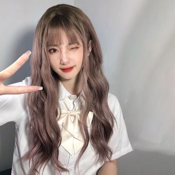 跨境热销假发女网红同款染色气质长卷发透气玫瑰网高温丝直播货源详情4