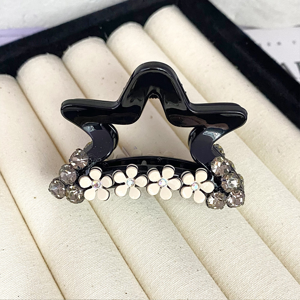 High-end camellia semi-tied hair clips for women, a niche hair accessory with diamonds, simple and elegant style, small grappling clips, less hair volume, shark clips pic 19